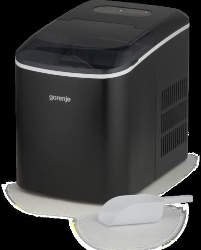 Льодогенератор побутовий Gorenje, 15кг/добу, 2,2л, чорний