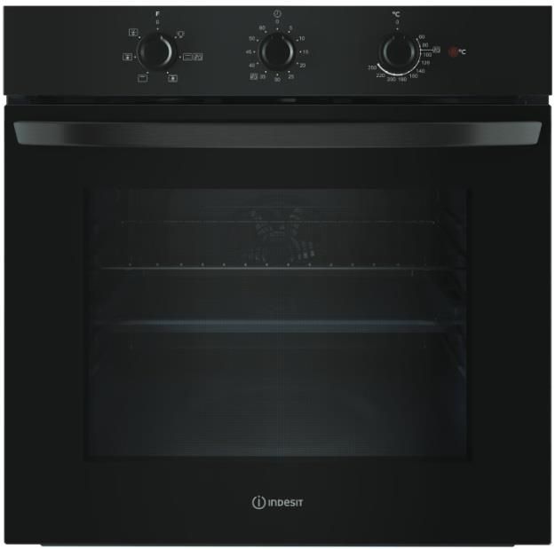 Духова шафа Indesit електрична, 66л, A, конвекція, чорний