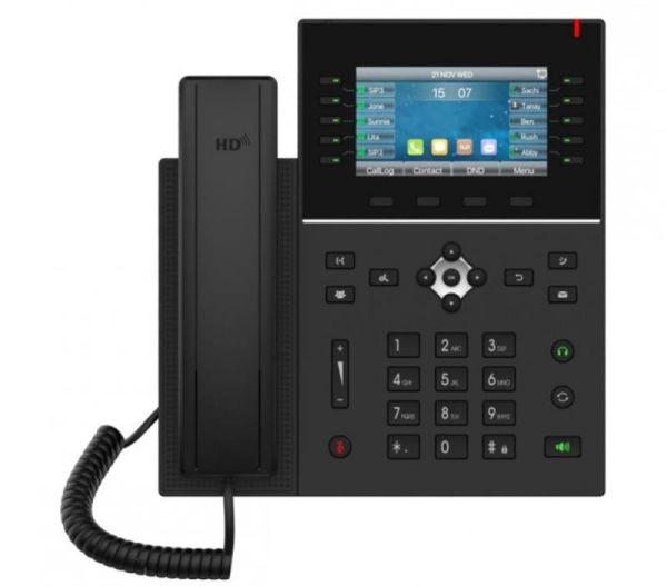 Телефон IP Fanvil J6 2xGE LAN, 1xUSB-A, SIP, 10 DSS клавіш, PoE, 4.3" кольоровий екран, підтримка модулів EM50