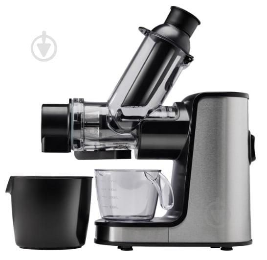 Соковитискач Gorenje відцентрований 200Вт, чаша-0.4л, жмих-0.6л, жолоб XXL, пластик/метал, чорний