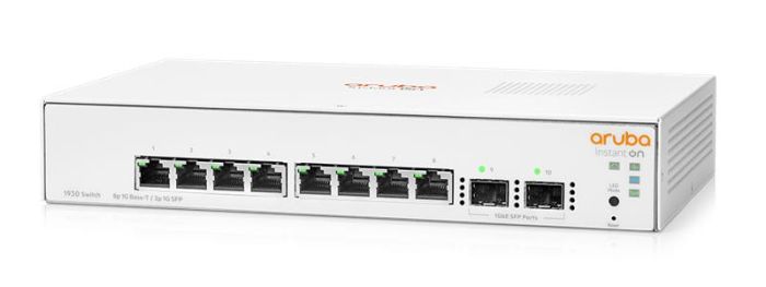 Комутатор HPE Aruba Instant On 1930, 8xGE, 2xGE SFP ports, LT Warranty