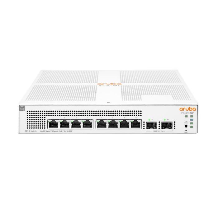 Комутатор HPE Aruba Instant On 1930, 8xGE, 2xGE SFP ports, PoE Сlass 4 124W, LT Warranty