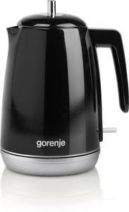 Електрочайник Gorenje 1.7л, Strix контроль, чорний