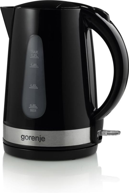 Електрочайник Gorenje, 1,7л, пластик, чорний
