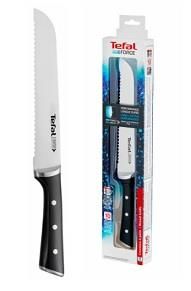Ніж для хліба Tefal Ice Force, 20см, нержавіюча сталь, пластик, чорний
