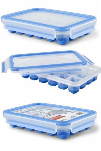 Форма для льоду Tefal Masterseal Fresh, пластик, поліпропілен, блакитний