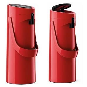 Термос Tefal Ponza Pump, 1.9л, пластик, скло, червоний