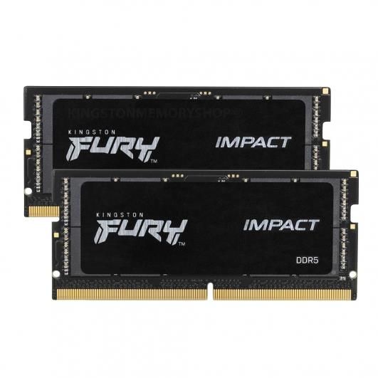 Пам'ять ноутбука Kingston DDR5 32GB KIT (16GBx2) 4800 FURY Impact