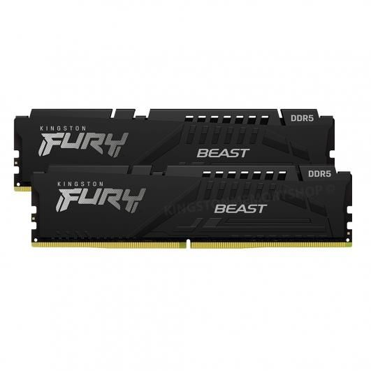 Пам'ять ПК Kingston DDR5 32GB KIT (16GBx2) 5200 FURY Beast RGB