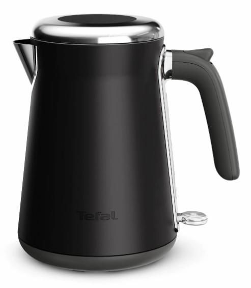 Електрочайник Tefal Collection 1.68л, Strix, нерж. сталь, чорний