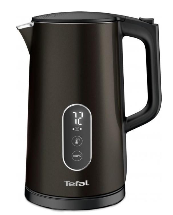 Електрочайник Tefal Digital 1.7л, з подвійними стінками, 5 темп.реж, чорний