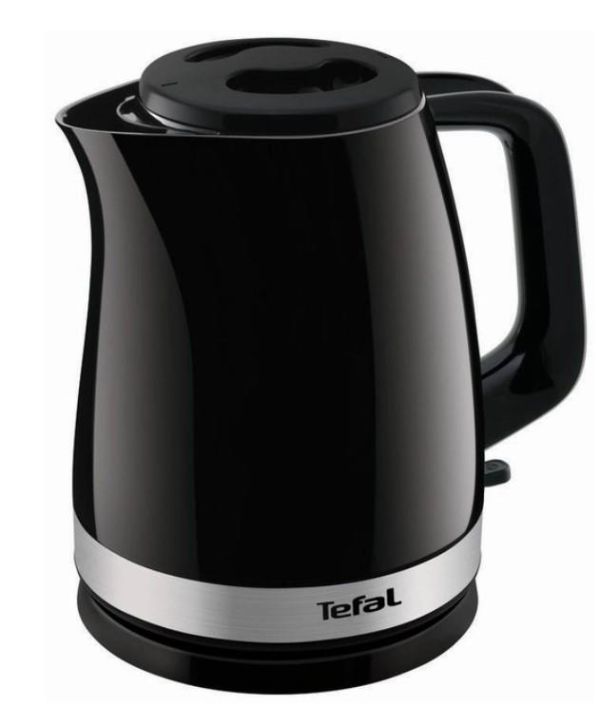 Електрочайник Tefal Delfini 1.5л, пластик, сріблясто-чорний