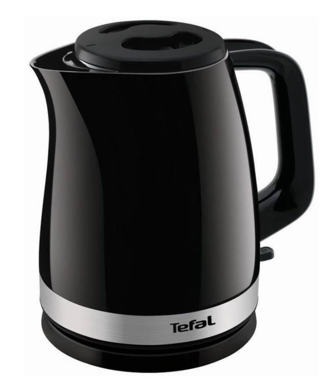 Електрочайник Tefal Delfini 1.5л, пластик, сріблясто-чорний