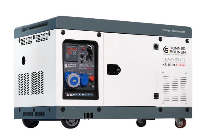 Генератор дизельний Konner&Sohnen KS 16-1E 230В 16/15кВт електростартер 360кг