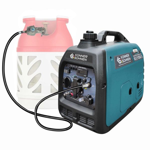 Генератор газобензиновий інверторний Konner&Sohnen KS 2100IGS LPG, 230В, 2.0кВт, ручний стартер, 19кг