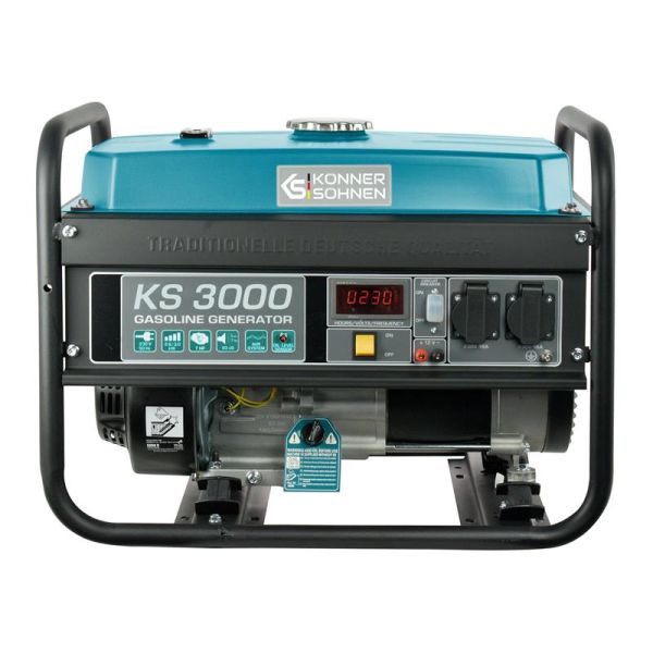 Генератор бензиновий Konner&Sohnen KS 3000, 230В, 3кВт, ручний стартер, 41.5кг
