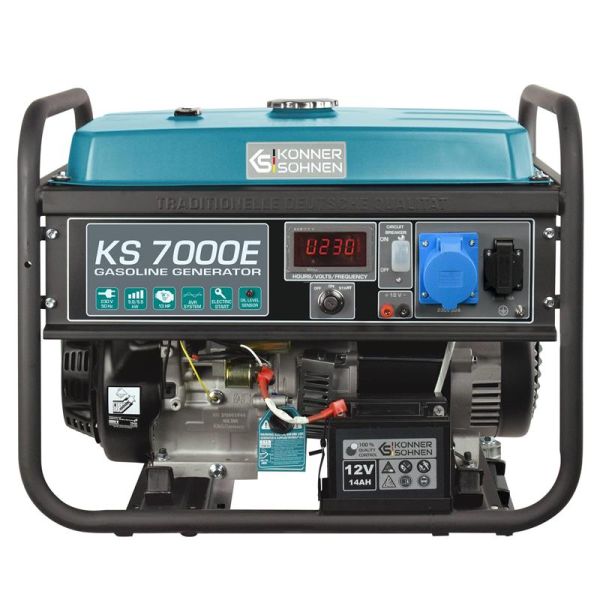 Генератор бензиновий Konner&Sohnen KS 7000E, 230В, 5.5кВт, електростартер, 76.2кг