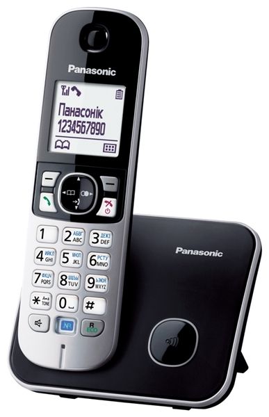 Радіотелефон DECT Panasonic KX-TG6811UAB, чорний