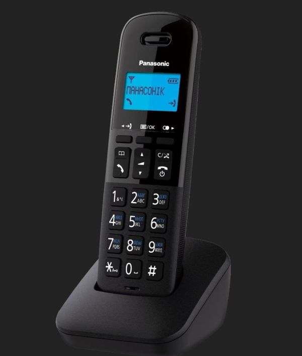 Радіотелефон DECT Panasonic KX-TGB610UAB, чорний