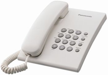 Дротовий телефон Panasonic KX-TS2350UAW, білий