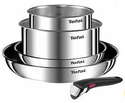 Набір посуду Tefal Ingenio Emotion, 5пр., нержавіюча сталь, бакеліт, сріблястий