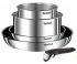 Набір посуду Tefal Ingenio Emotion, 5пр., нержавіюча сталь, бакеліт, сріблястий