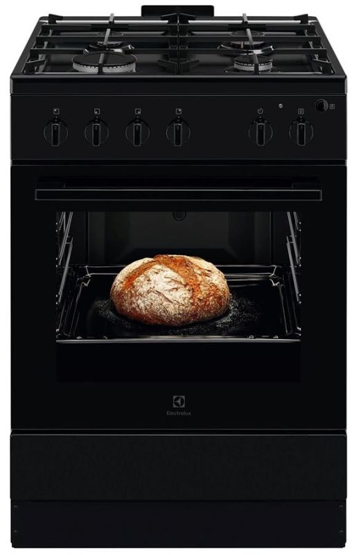 Плита Electrolux газова, 59л, 60x60см, чавун, чорний