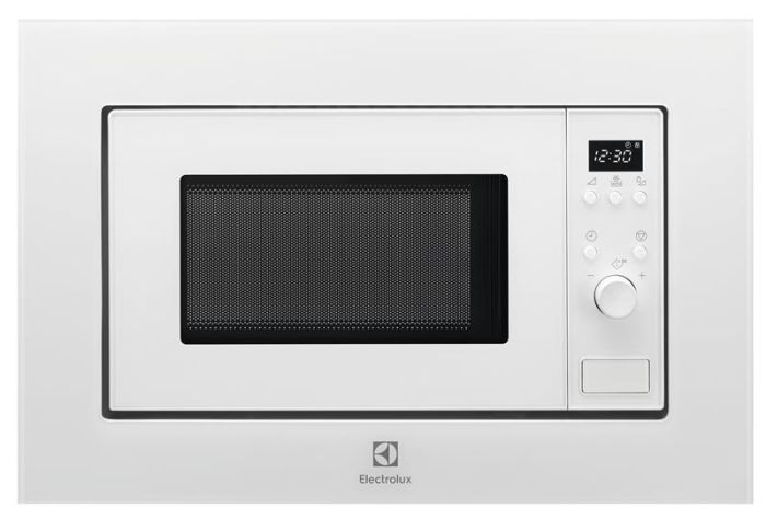Мікрохвильова піч Electrolux вбудована, 17л, електрон. керування, 700Вт, дисплей, білий