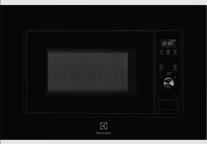 Мікрохвильова піч Electrolux вбудована, 20л, електрон. керування, 700Вт, дисплей, чорний