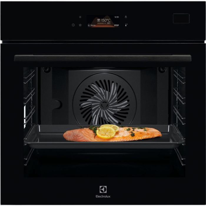 Духова шафа Electrolux електрична, 70л, А++, пара, дисплей, конвекція, ф-ція пароварки, телескопічні напрямні, чорний