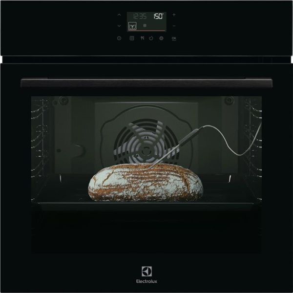 Духова шафа Electrolux електрична, 72л, A++, пара, дисплей, конвекція, піроліз, телескопічні напрямні, чорний