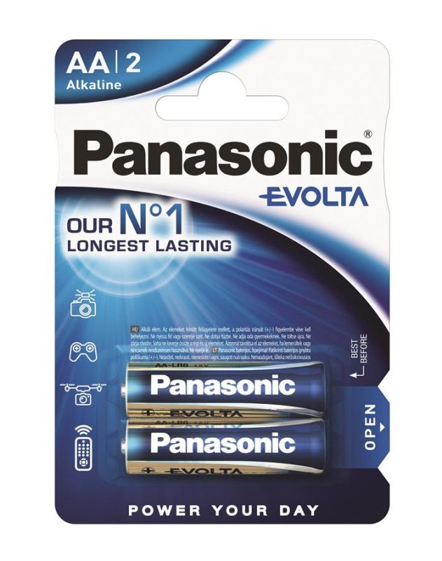 Батарейка Panasonic Evolta лужна AA блістер, 2 шт.