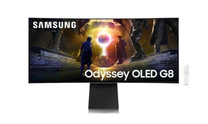 Монітор Samsung 34" Odyssey OLED G85S HDMI, DP, USB, Bluetooth, MM, OLED, 3440x1440, 0.3ms, HAS, FreeSync Premium Pro, CURVED