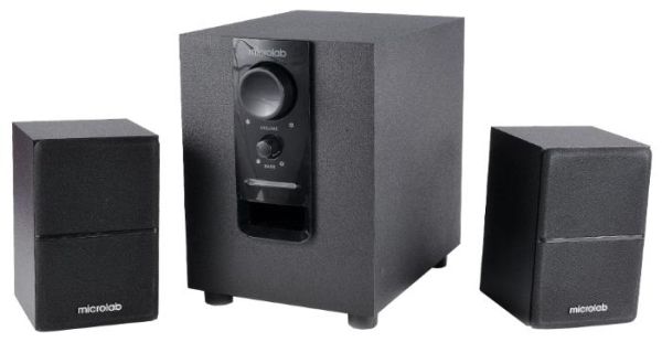 Акустична система MICROLAB M-106 2.1, 10W, mini-jack, чорний