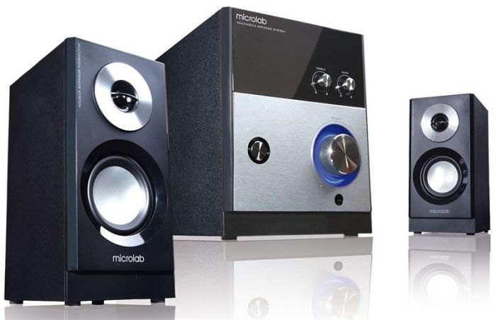 Акустична система MICROLAB M-880 2.1, 59W, mini-jack, чорний