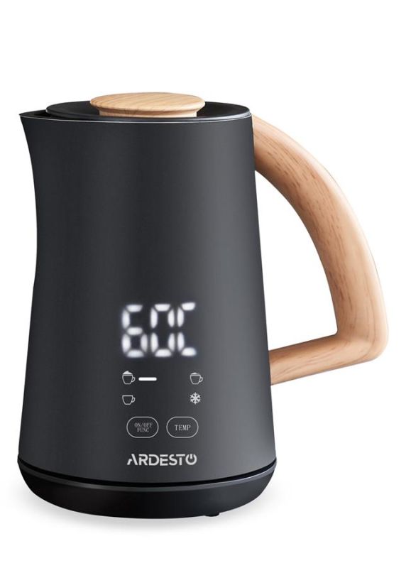 Спінювач-підігрівач ARDESTO 500Вт, ємність резервуару-500мл, LED-дисплей, чорний