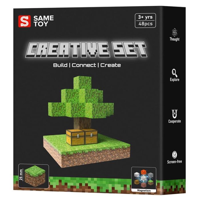 Конструктор магнітний Same Toy Creative Set Skyblock 48ел