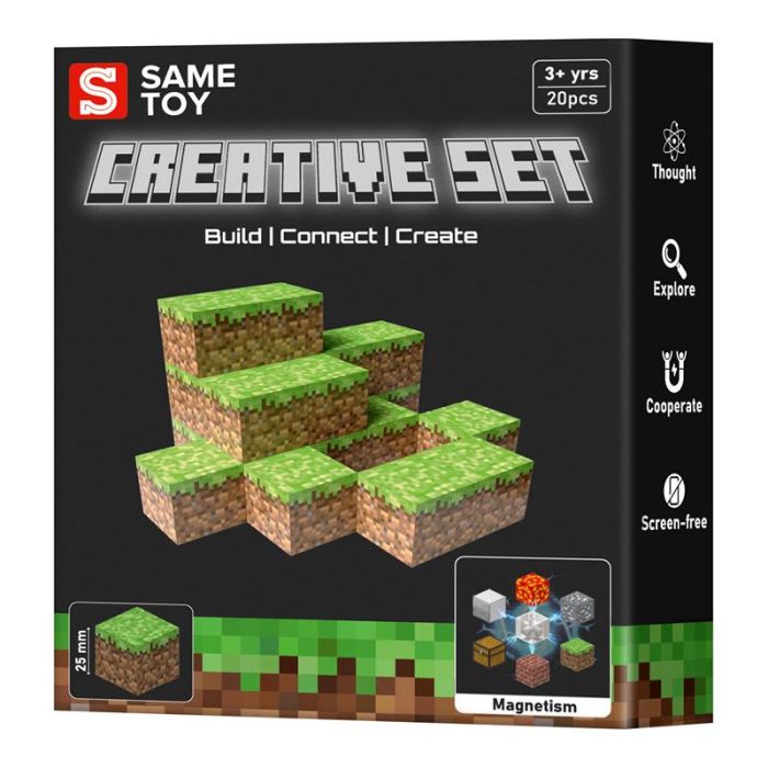 Конструктор магнітний Same Toy Creative Set Grass 20ел