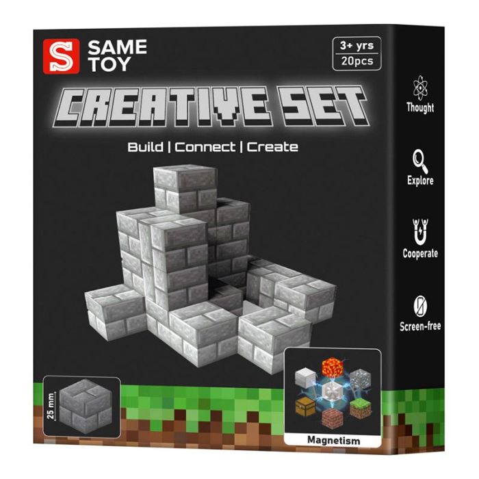 Конструктор магнітний Same Toy Creative Set Stone 20е