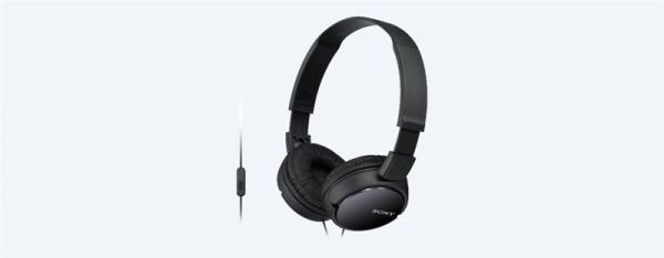 Навушники On-ear Sony MDR-ZX110AP 3.5 mini-jack, Mic, Чорний