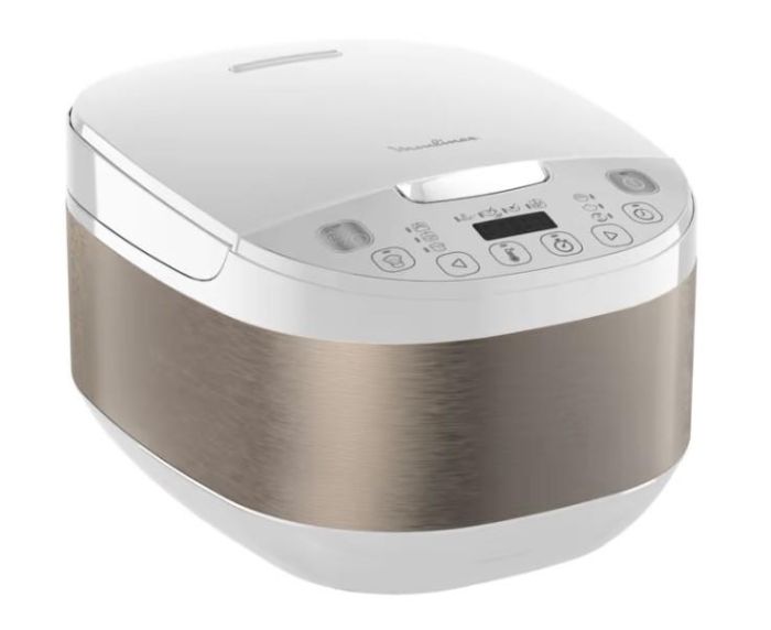 Мультиварка Moulinex SimplyCook Plus, 750Вт, чаша-4л, електронне керув., метал/пластик, білий