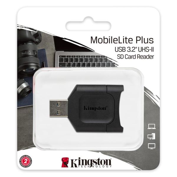 Кардрідер Kingston USB 3.2 Type-A > SD UHS-II Чорний