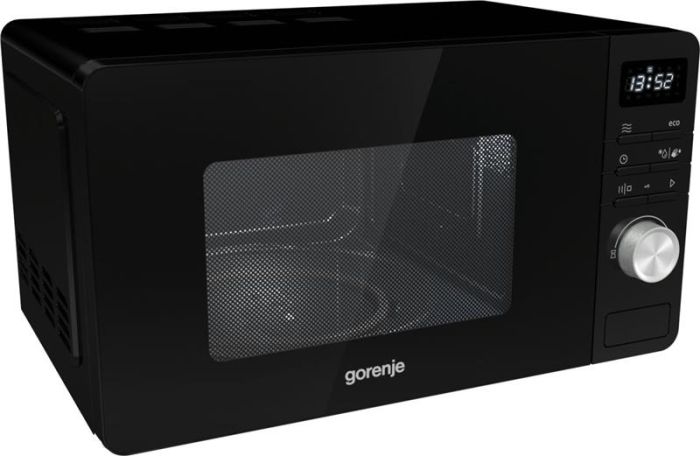 Мікрохвильова піч Gorenje, 20л, електр. керув., 800Вт, дисплей, чорний
