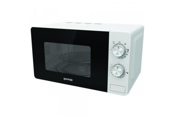 Мікрохвильова піч Gorenje, 20л, мех. управл., 800Вт, гриль, білий