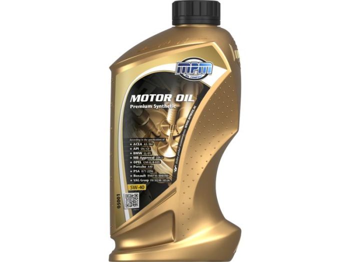 Олива моторна MPM Premium Synthetic 5W-40 1л (05001)