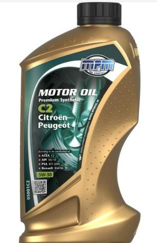 Олива моторна MPM Premium Synthetic C2 Citroen / Peugeot 5W-30 1л (05001C2)