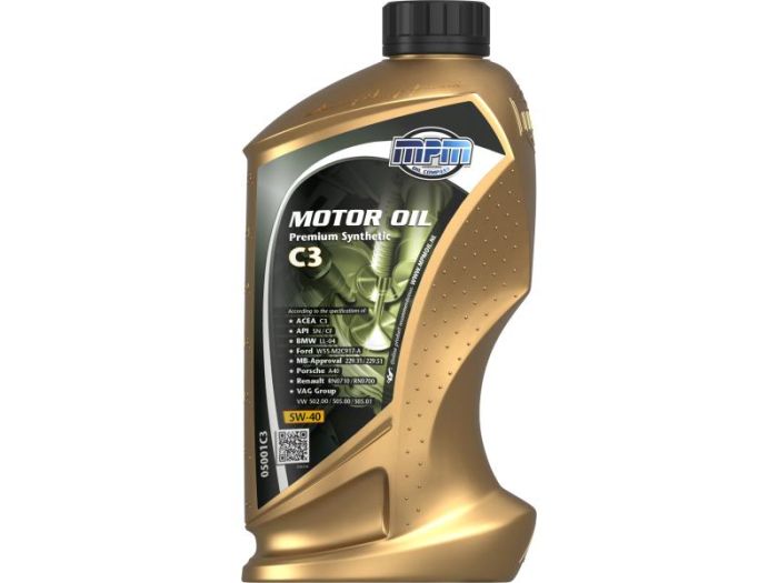 Олива моторна MPM Premium Synthetic C3 5W-40 1л (05001C3)