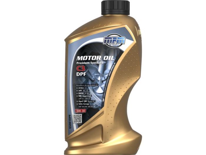 Олива моторна MPM Premium Synthetic C3 DPF 5W-30 1л (05001DPF)