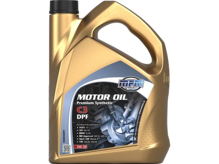 Олива моторна MPM Premium Synthetic C3 DPF 5W-30 5л (05005DPF)