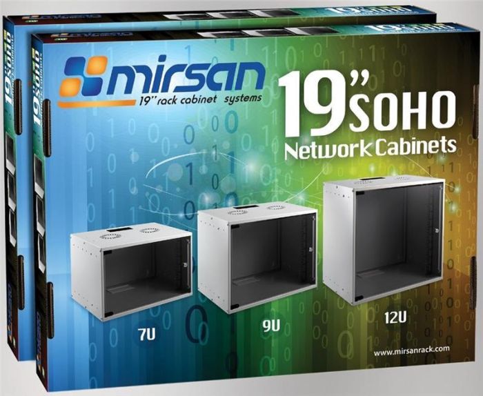 Шафа MIRSAN 10", 6U, SOHO, 306x300 мм, максимально 30 кг, чорна